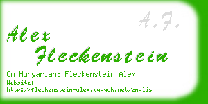 alex fleckenstein business card